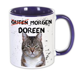 Unikatolo Tasse mit Name personalisiert Motiv Miezepeter
