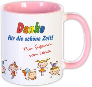 Unikatolo Tasse zum KiTa Abschied mit Namen bedruckt | ROSA