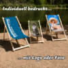 Personalisierbarer Liegestuhl mit Foto oder Logo Personalisierbarer Liegestuhl mit Foto oder Logo