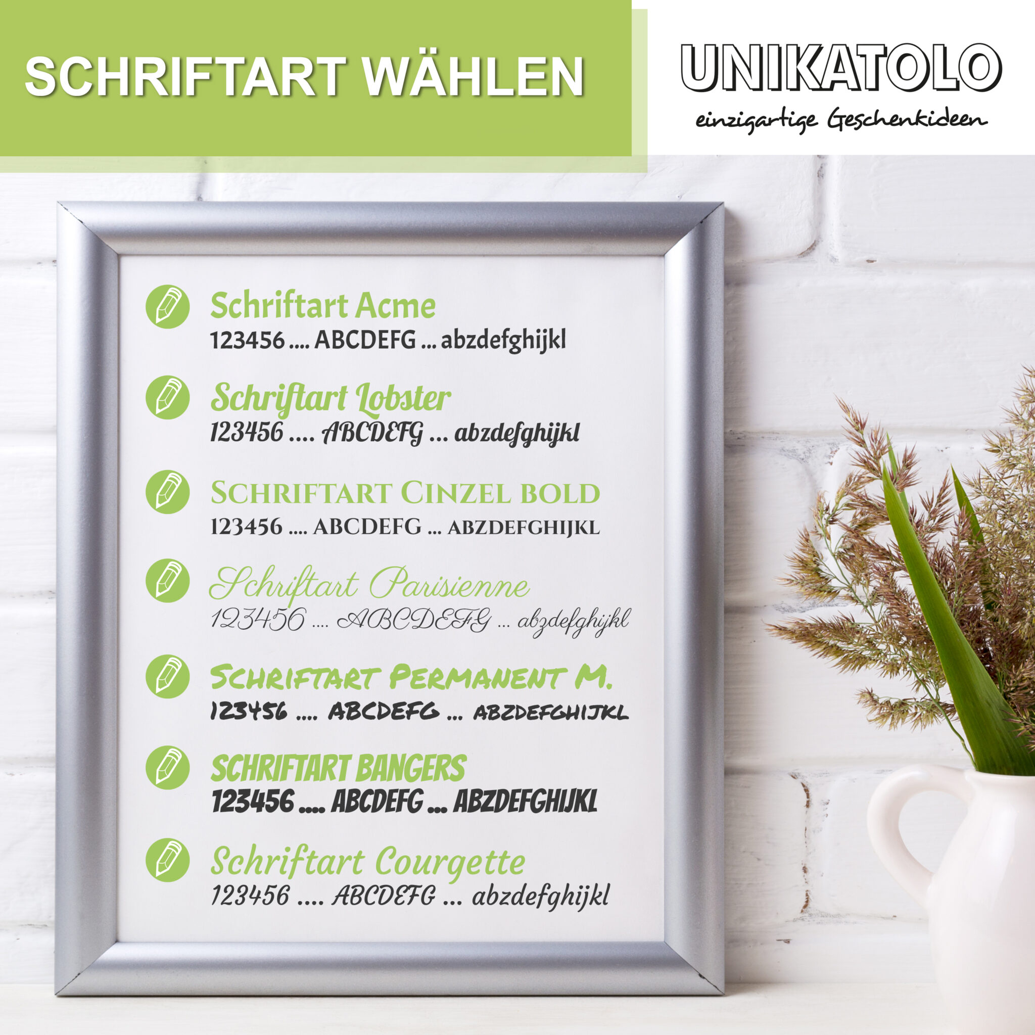 PantherPixel Magnetschild – Dein Wunschtext, Pers Produktbild-Vorschau 2