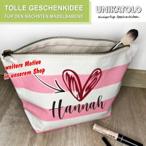 Kosmetiktasche Name personalisiert