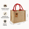 Unikatolo Jutetasche Rentier mit Name personalisiert
