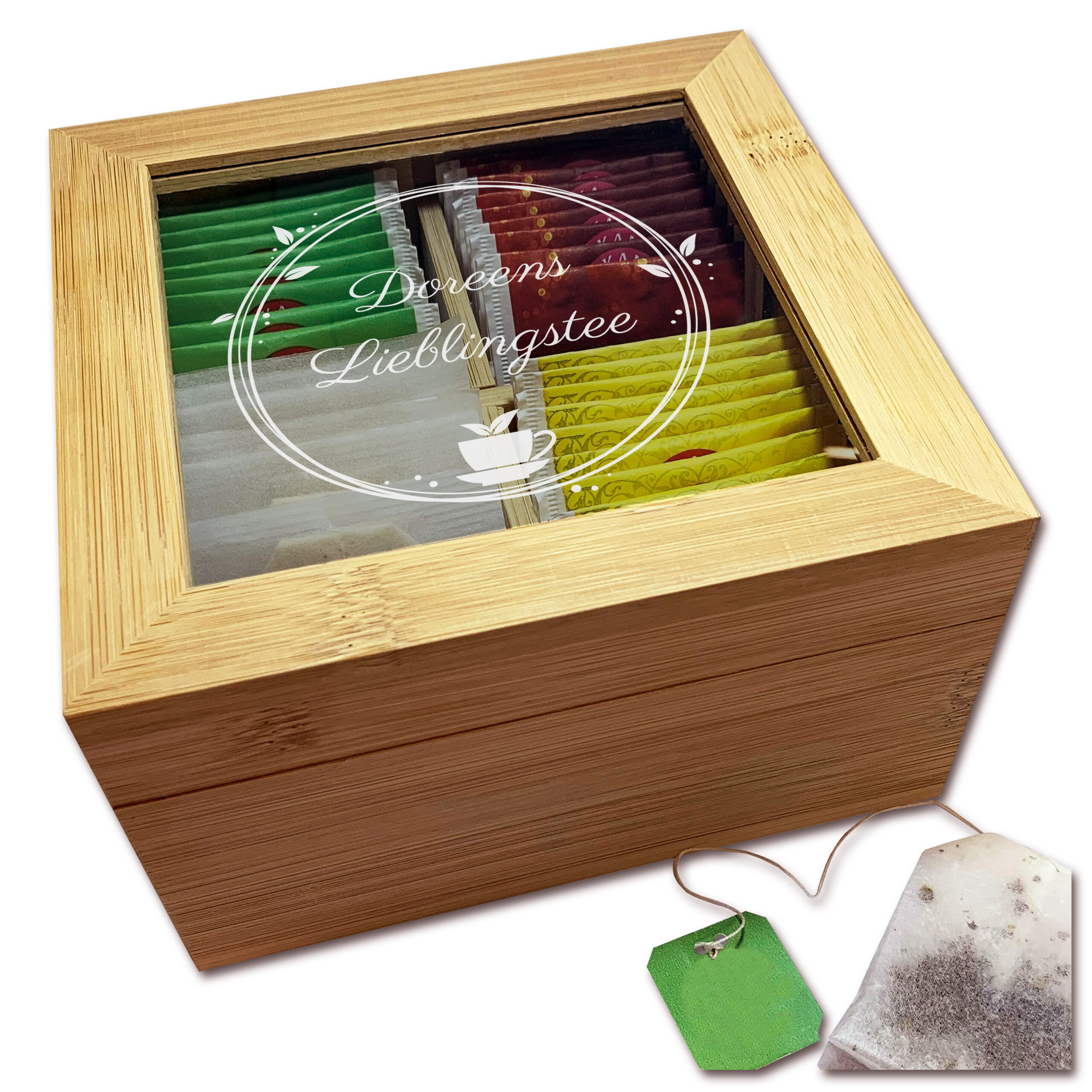Personalisierte Teebox mit Name Personalisierte Teebox mit Name