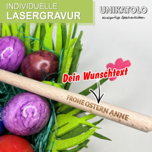 Kochlöffel Hase Ostern personalisiert