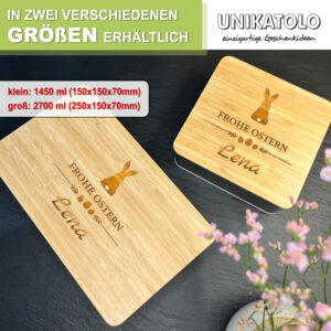 Personalisierte Keksdose Ostern mit Name