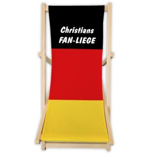Unikatolo Liegestuhl Deutschland mit Name personalisiert