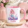 Unikatolo Tasse Schulkind Meerjungfrau mit Name personalisiert