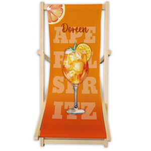 Unikatolo Liegestuhl SPRITZ APERITIF mit Name personalisiert