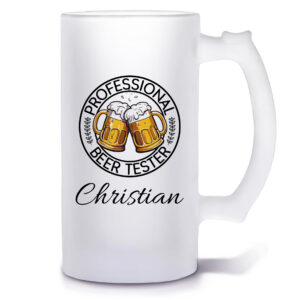 Unikatolo Bierkrug mit Name personalisiert - Biertester