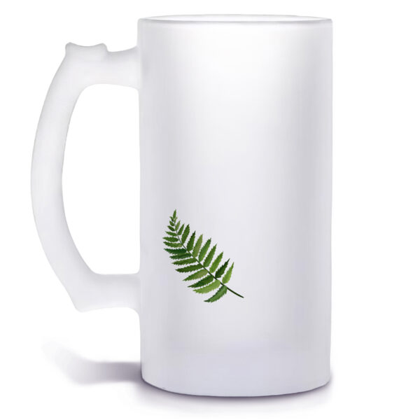 Unikatolo Bierkrug mit Name personalisiert - Blätter