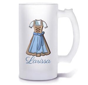 Unikatolo Bierkrug mit Name personalisiert - Dirndl