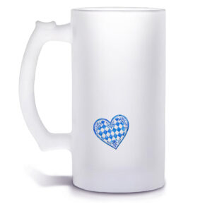 Unikatolo Bierkrug mit Name personalisiert - Bayern Herz