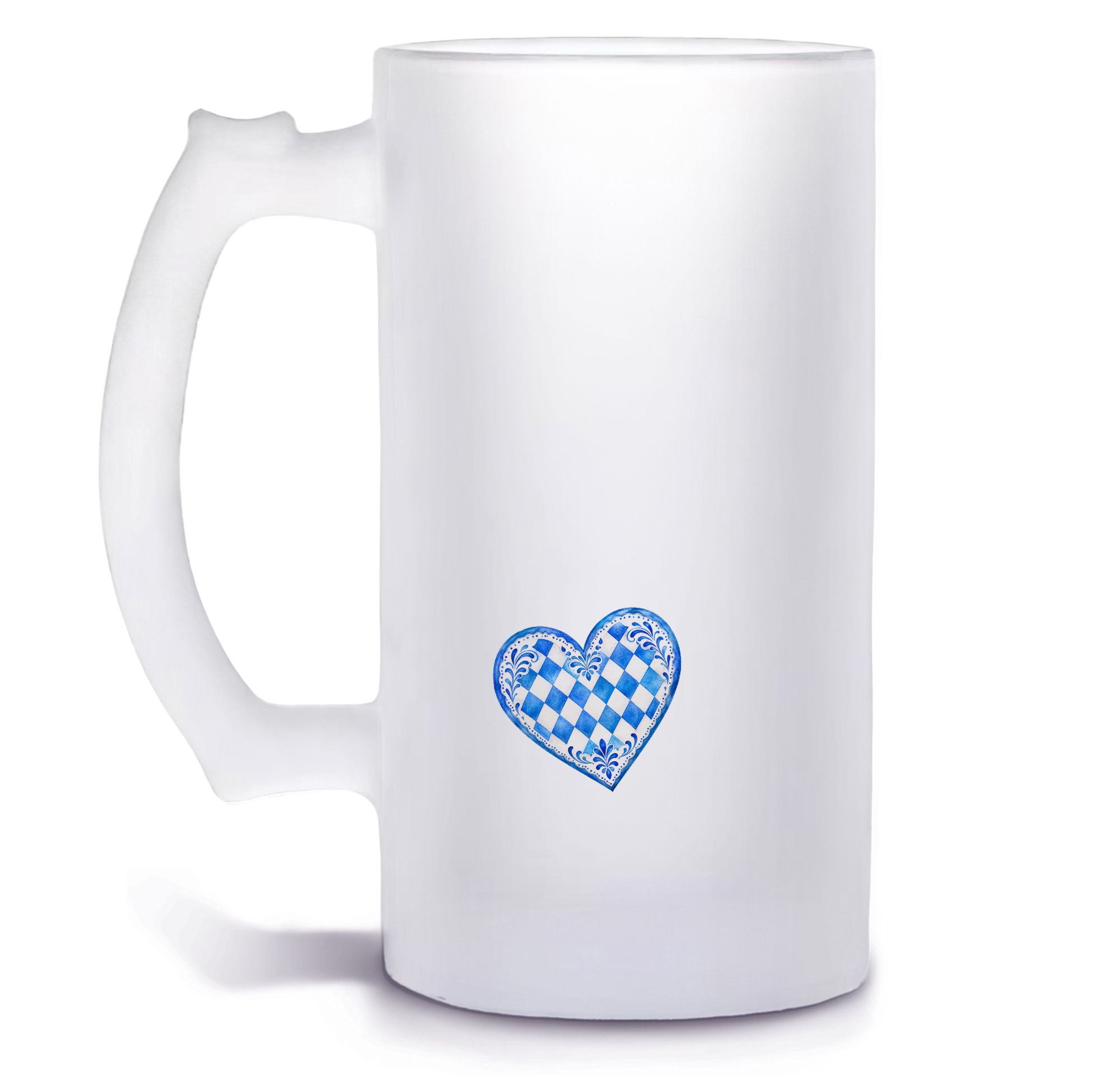 Unikatolo Bierkrug mit Name personalisiert - Bayern Herz