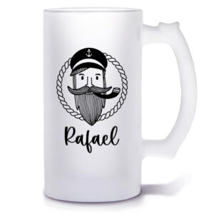 Unikatolo Bierkrug mit Name personalisiert - Kapitän