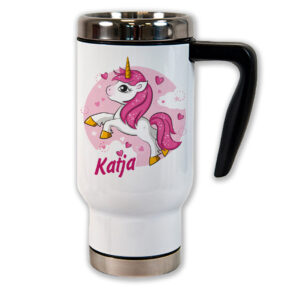 Unikatolo Thermobecher mit Name personalisiert | Einhorn