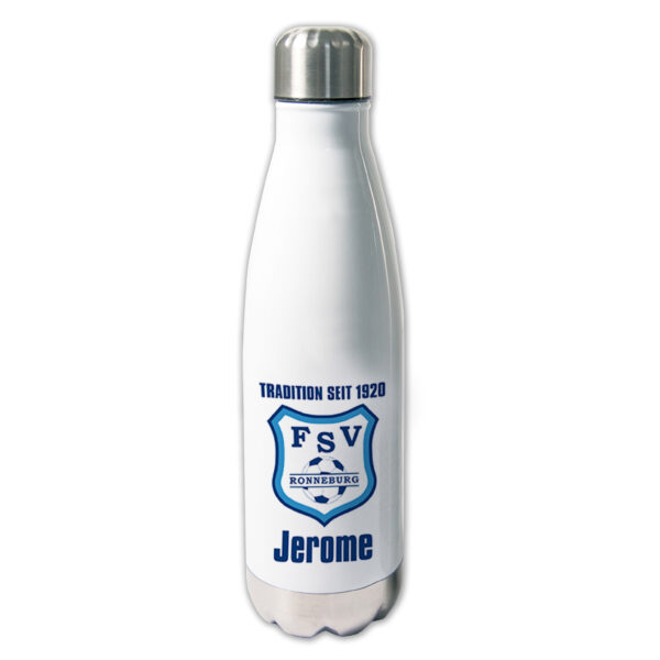 FSV Ronneburg Thermoflasche mit Logo und Name