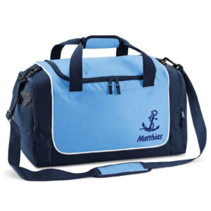 Unikatolo Sporttasche mit Name und Motiv | blau