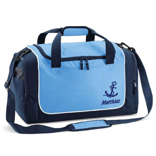 Unikatolo Sporttasche mit Name und Motiv | blau