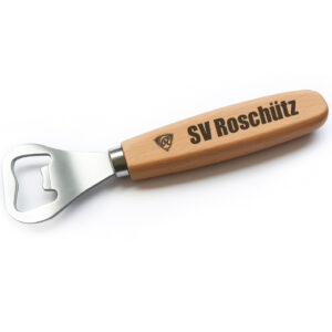 SV Roschütz Flaschenöffner aus Holz mit Gravur