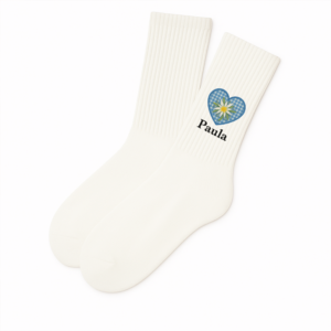 Oktoberfest-Socken mit Name personalisiert | Herz