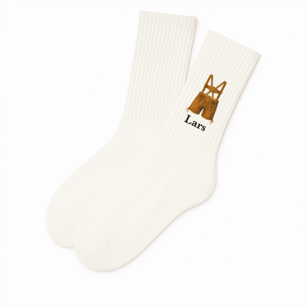 Oktoberfest-Socken mit Name personalisiert | Lederhose