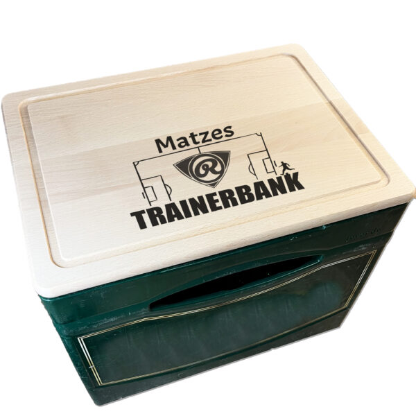 SV Roschütz Bierkastenbrett Trainerbank personalisiert