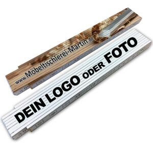 Unikatolo Zollstock mit Logo oder Foto personalisiert