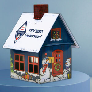 Räucherhäuschen TSV 1880 Rüdersdorf mit Logo bedruckt