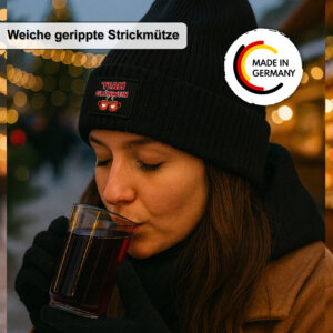 Unikatolo Wintermütze Team Glühwein schwarz
