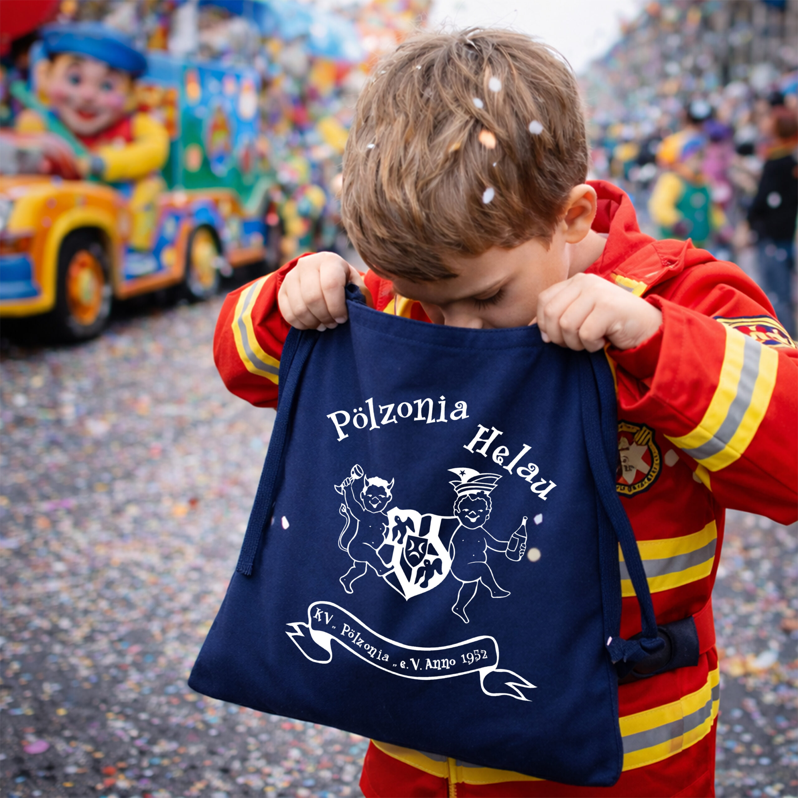 KVP Baumwollbeutel dunkelblau mit Logo bedruckt