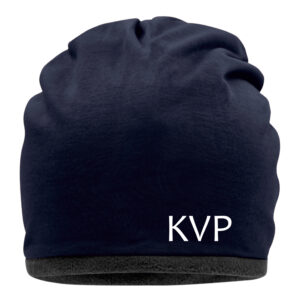 Fleece Beanie KVP dunkelblau bedruckt