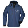 Softshell - Jacke KVP dunkelblau bedruckt