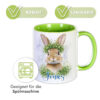9_Langlebig Unikatolo Ostertasse mit Name personalisiert Osterhase GRÜN