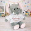 Unikatolo personalisiertes Kuscheltier Elefant mit Name