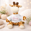 Unikatolo personalisiertes Kuscheltier Giraffe mit Name Unikatolo personalisiertes Kuscheltier Giraffe mit Name