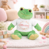 Unikatolo personalisiertes Kuscheltier Frosch mit Name