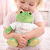Unikatolo personalisiertes Kuscheltier Frosch mit Name