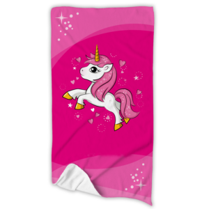 Unikatolo Kinder Handtuch Einhorn mit Name personalisiert