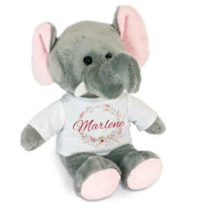 Unikatolo personalisiertes Kuscheltier Elefant mit Name