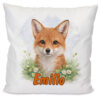 Unikatolo Kissen mit Fuchs und Name personalisiert