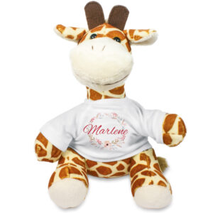 Unikatolo personalisiertes Kuscheltier Giraffe mit Name
