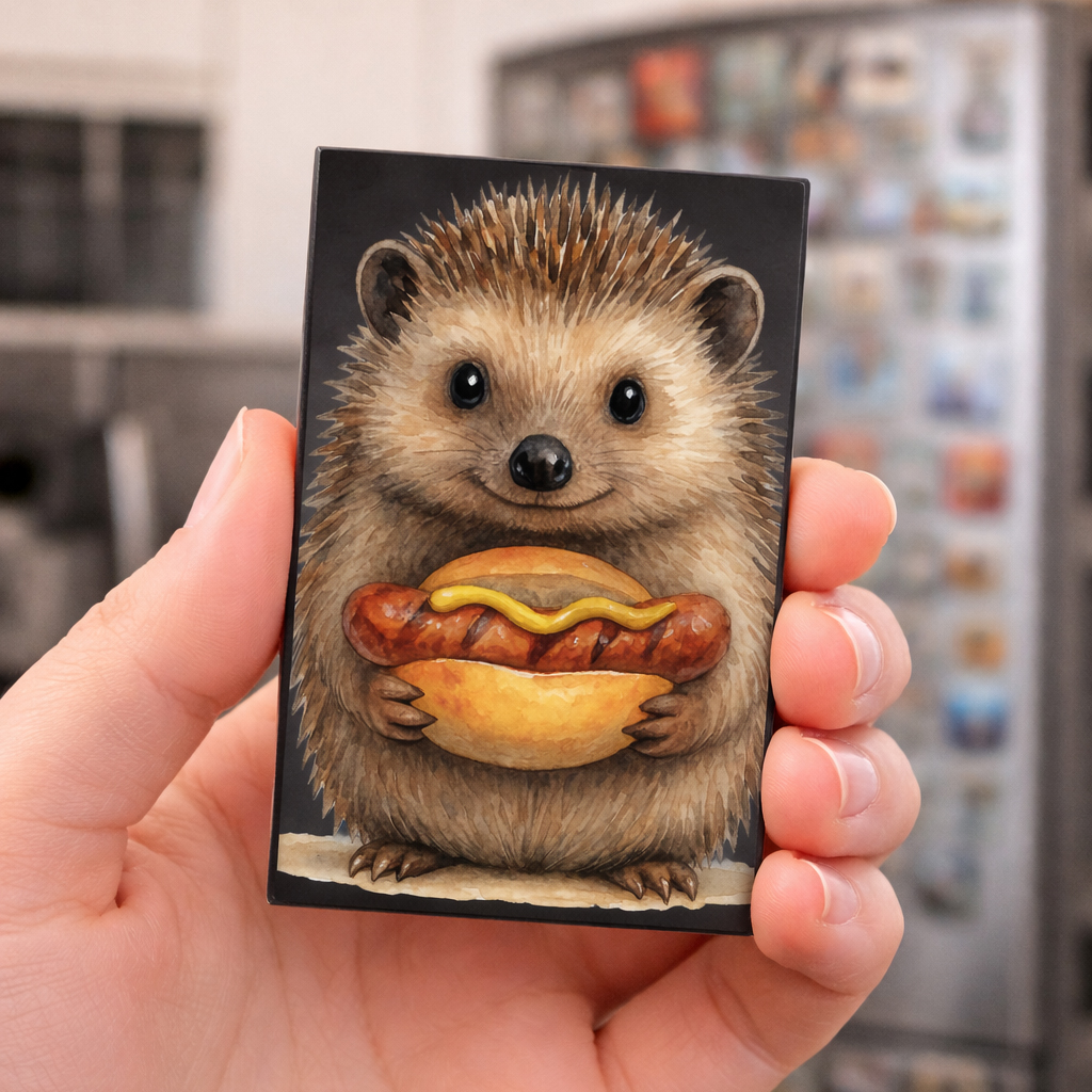 Unikatolo Thüringer Bratwurst Magnet Igel