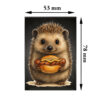 Unikatolo Thüringer Bratwurst Magnet Igel Unikatolo Thüringer Bratwurst Magnet Igel