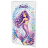 Unikatolo Kinder Handtuch Meerjungfrau lila Name personalisiert