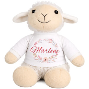 Unikatolo personalisiertes Kuscheltier Schaf mit Name