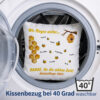 Kissen Kita Abschiedsgeschenk Bienen mit Namen personalisiert
