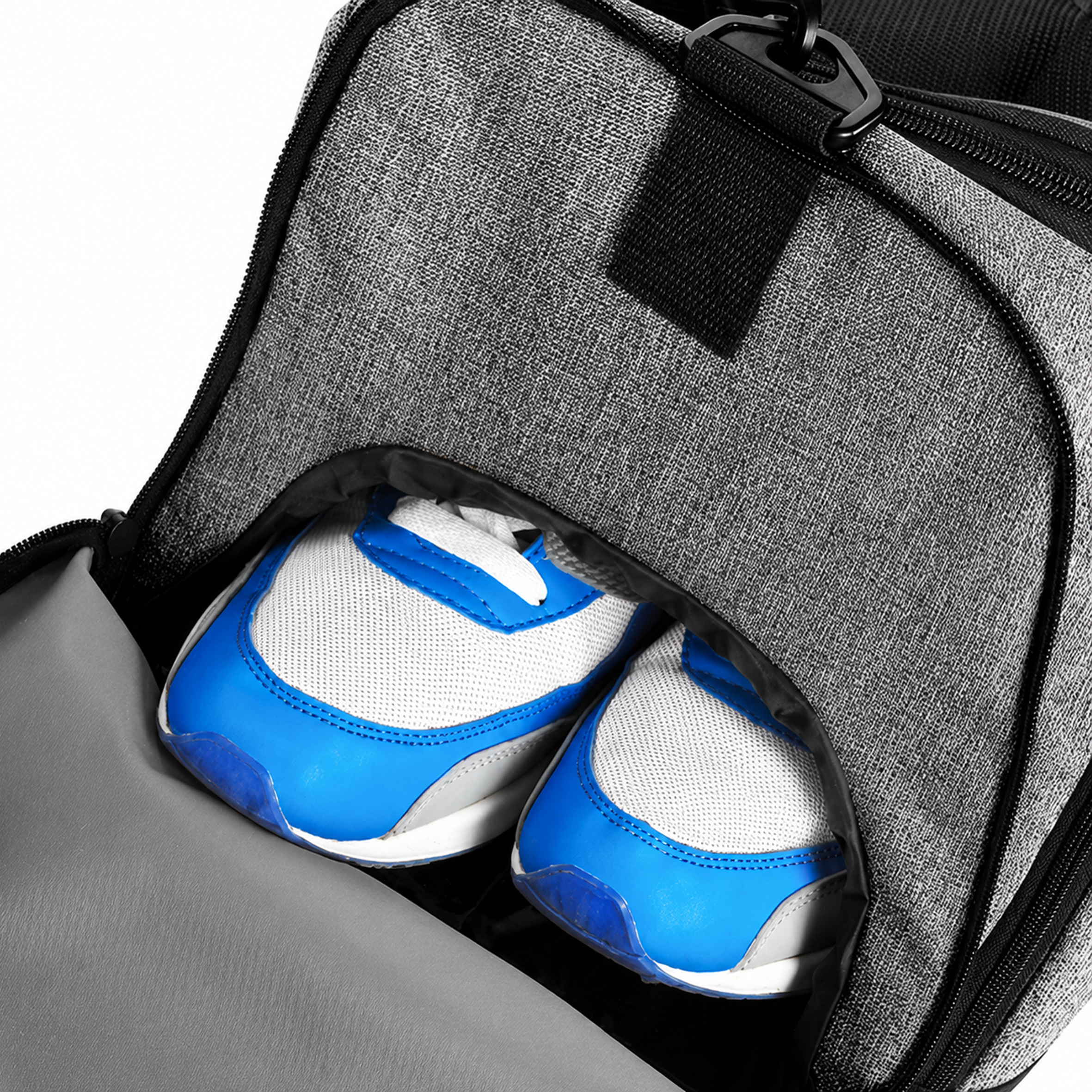 Sporttasche mit Name personalisiert für Kinder & Erwachsene GRAU