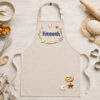 Backschürze_Kinder_Beige Kinderschürze personalisiert mit Name BACKEN | BEIGE