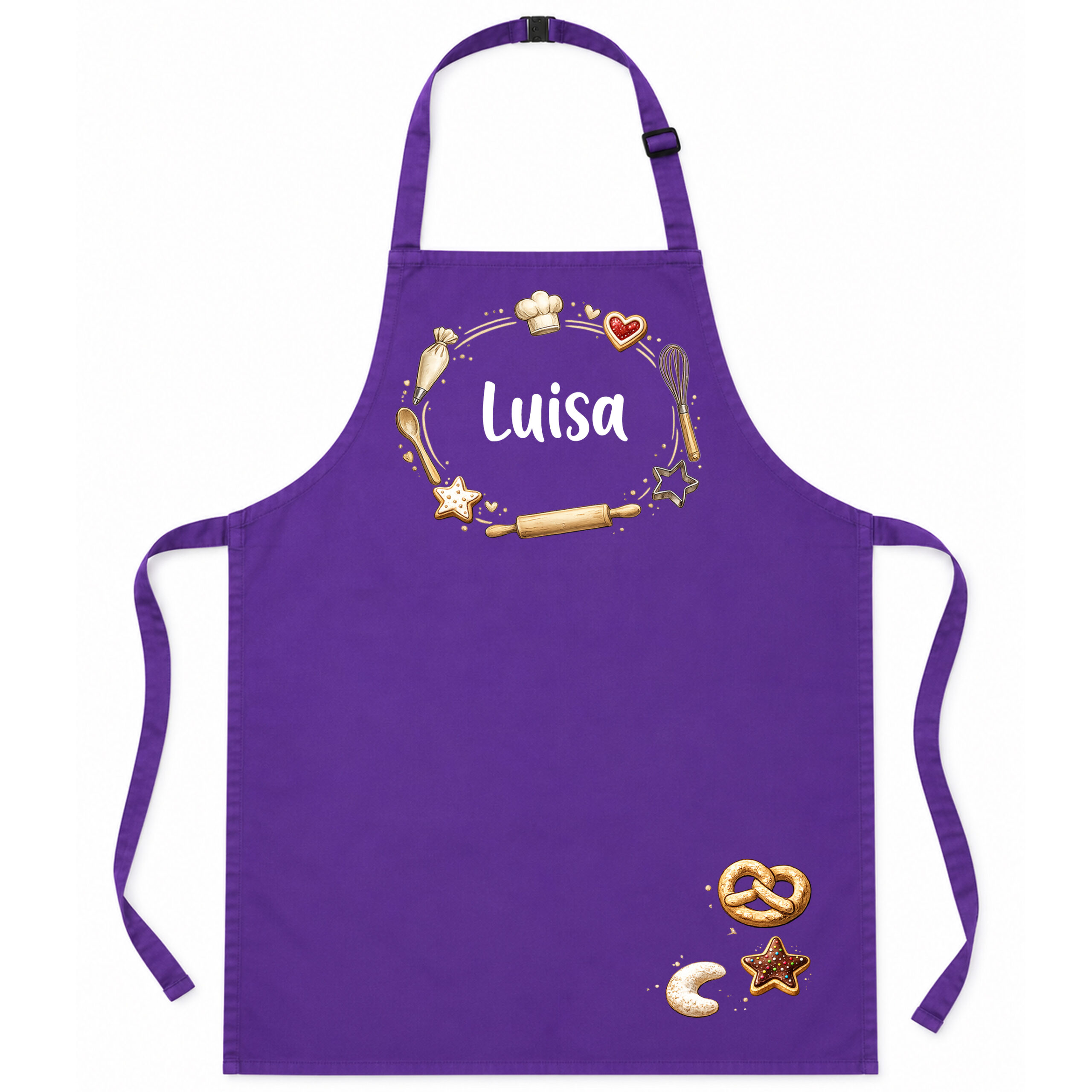Kinderschürze personalisiert mit Name BACKEN | LILA Kinderschürze personalisiert mit Name BACKEN | LILA