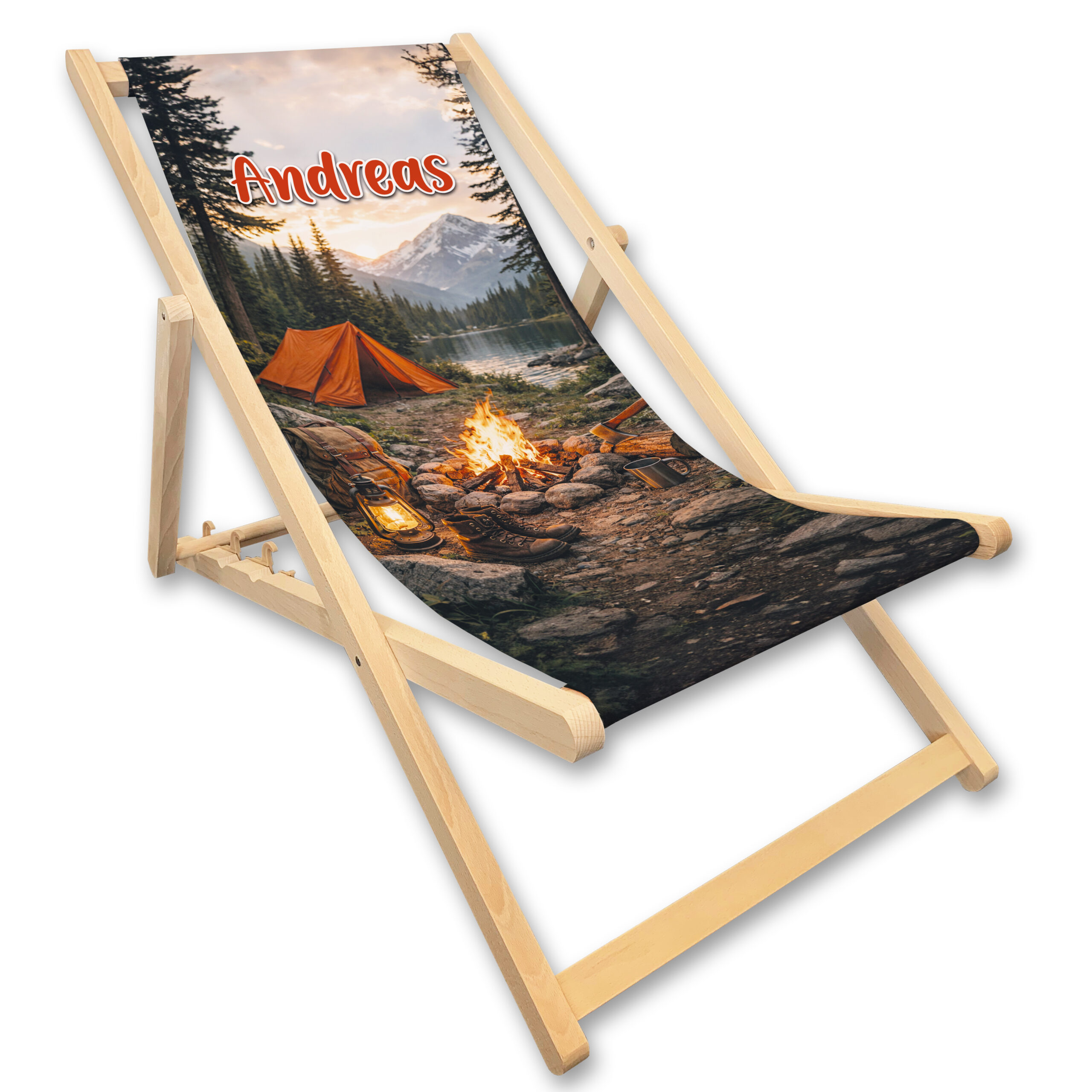 Campingstuhl mit Name personalisiert | CAMPING 1